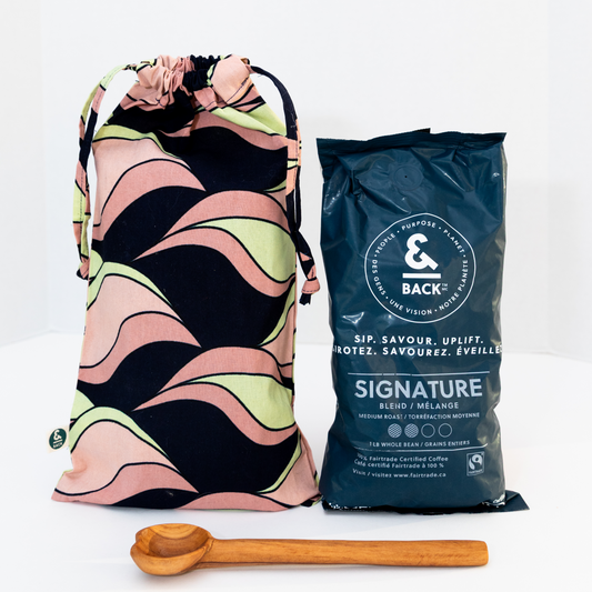 Kitenge, Coffee & Wooden Spoon Gift Bundle